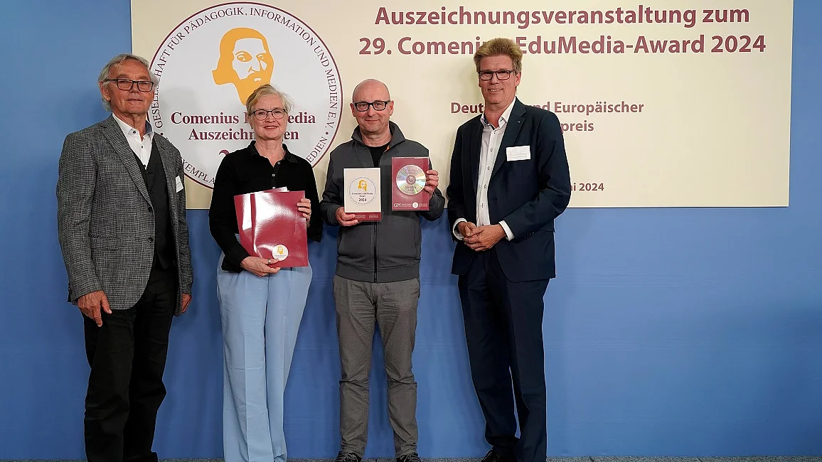 Foto Christina Giakoumelou Verleihung des Comenius-EduMedia-Award an filmisch.