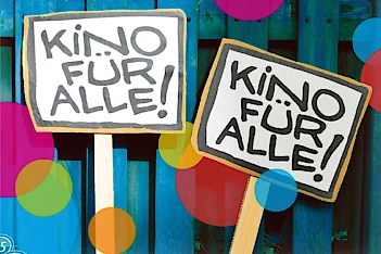 Ausschnitt Titelblatt des Leitfadens "Inklusion und Film"