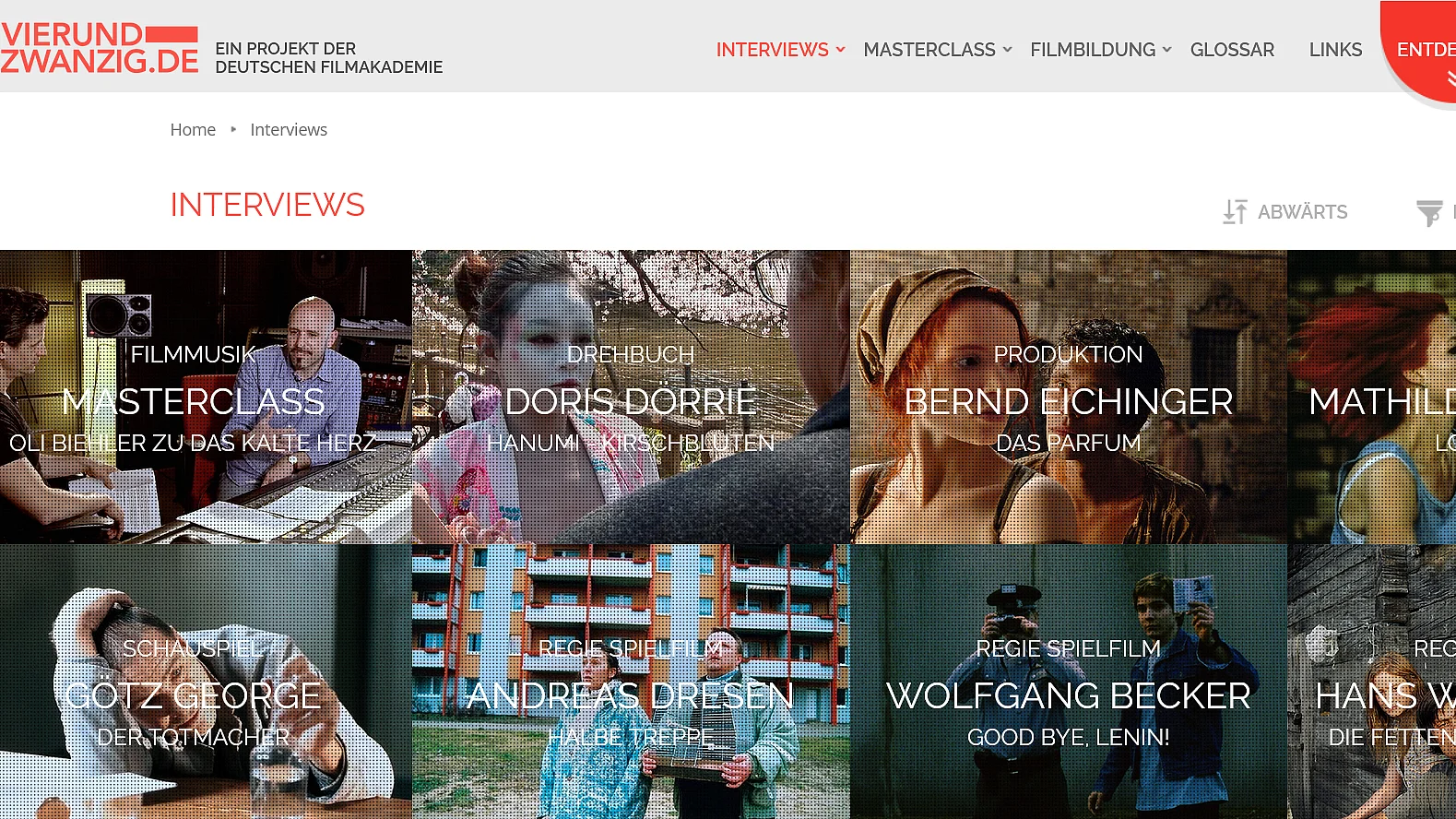 Collage mit Filmschaffenden