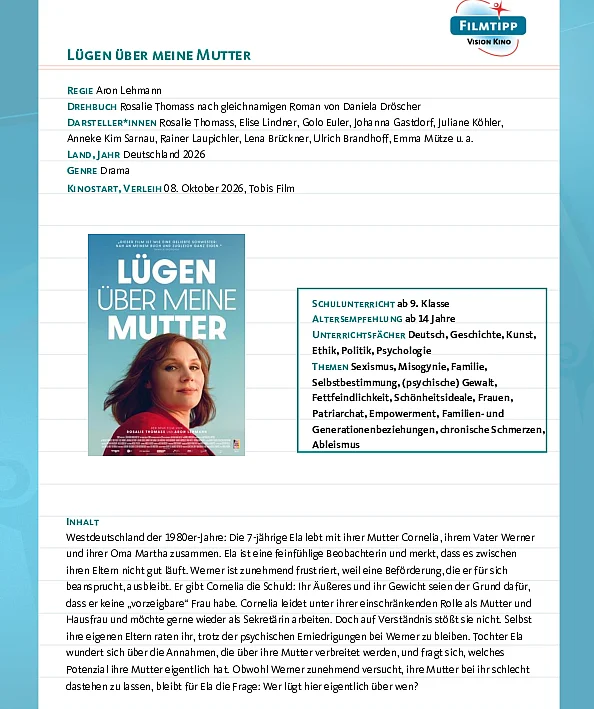 Link zum FilmTipp Lügen über meine Mutter